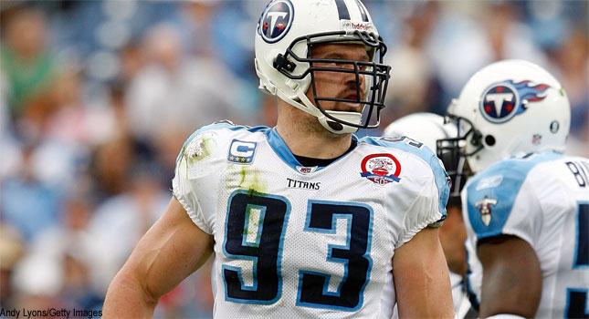 Tennessee Titans defensive end Kyle Vanden Bosch (93) is shown in