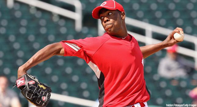 Video: Aroldis Chapman strikes out Bryce Harper in spring training