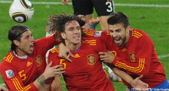 Puyol header leads Spain past Germany