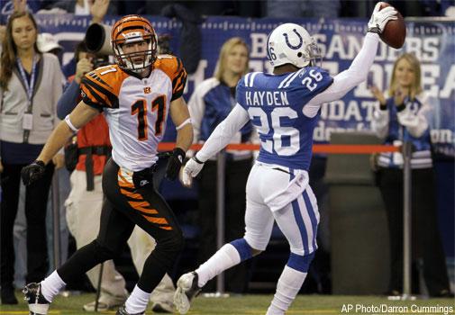 Cincinnati Bengals players James Harrison (92), Jermaine Gresham