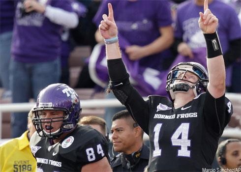 No. 3 TCU edges Wisconsin in Rose Bowl