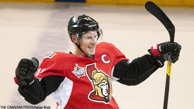 Sens retire Alfredsson's jersey