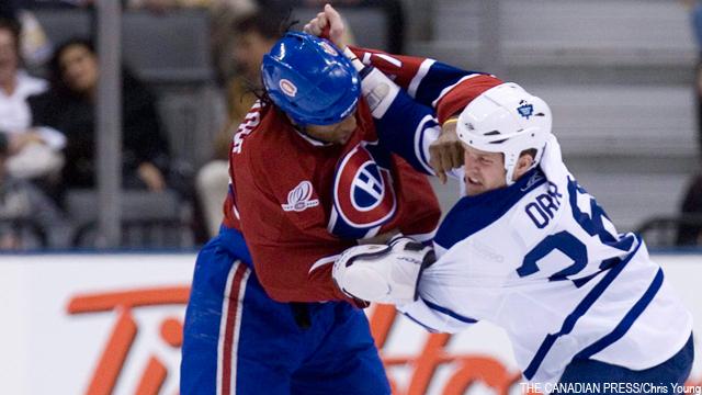 NHLers say Laraque is toughest player