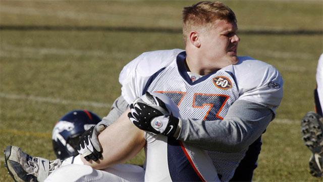 Broncos guard Kuper breaks arm, out 6 weeks