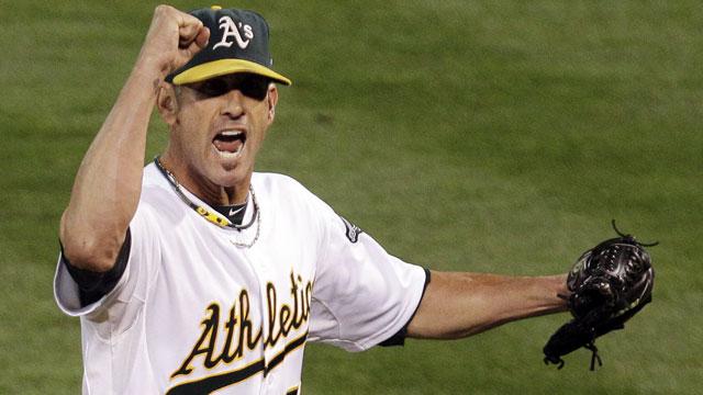 Dempster pitches Cubs past Oakland A's