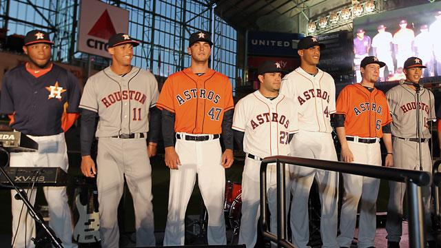 Astros return to orange with new uniforms