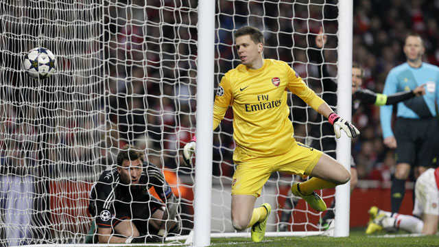 Arsenal fortitude pleases keeper Szczęsny, UEFA Champions League