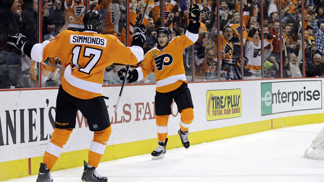 The Boston Bruins take on the Philadelphia Flyers in the second