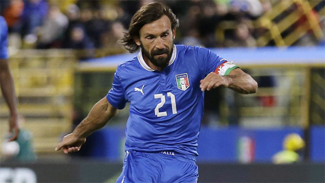 Italy's Pirlo set to earn 100th career cap