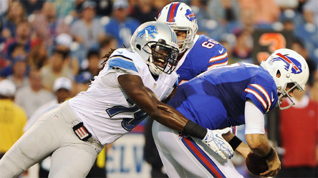 Matt Leinart starting for the Buffalo Bills during their preseason finale