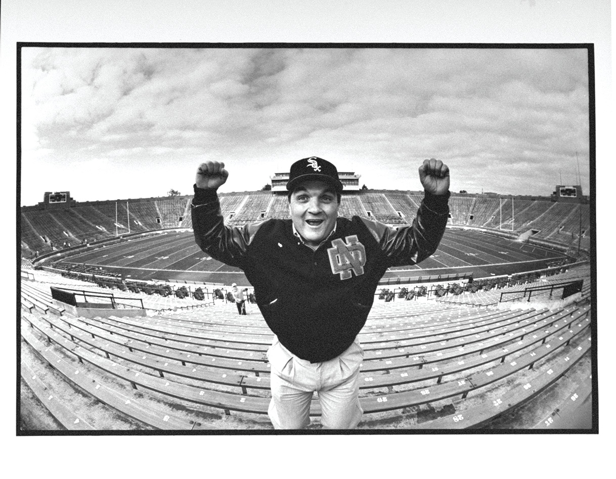 Rudy Ruettiger signed “The Real Rudy” Notre Dame Mini Helmet