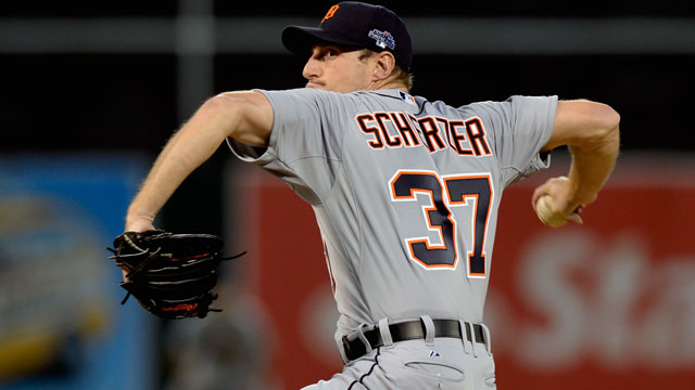 Max Scherzer, Detroit Tigers win postseason opener