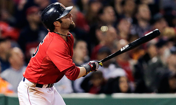 Dustin Pedroia hit his 100th career home run in grand fashion