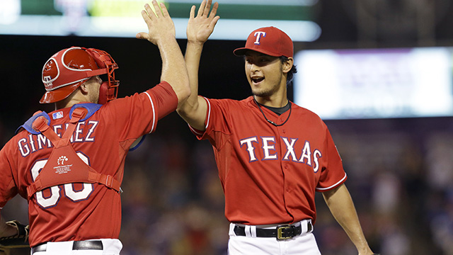 Rangers' Yu Darvish loses perfect game with 2 outs in 9th