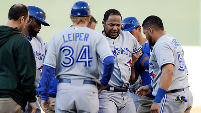 Blue Jays' Edwin Encarnacion suffers setback with quad injury 