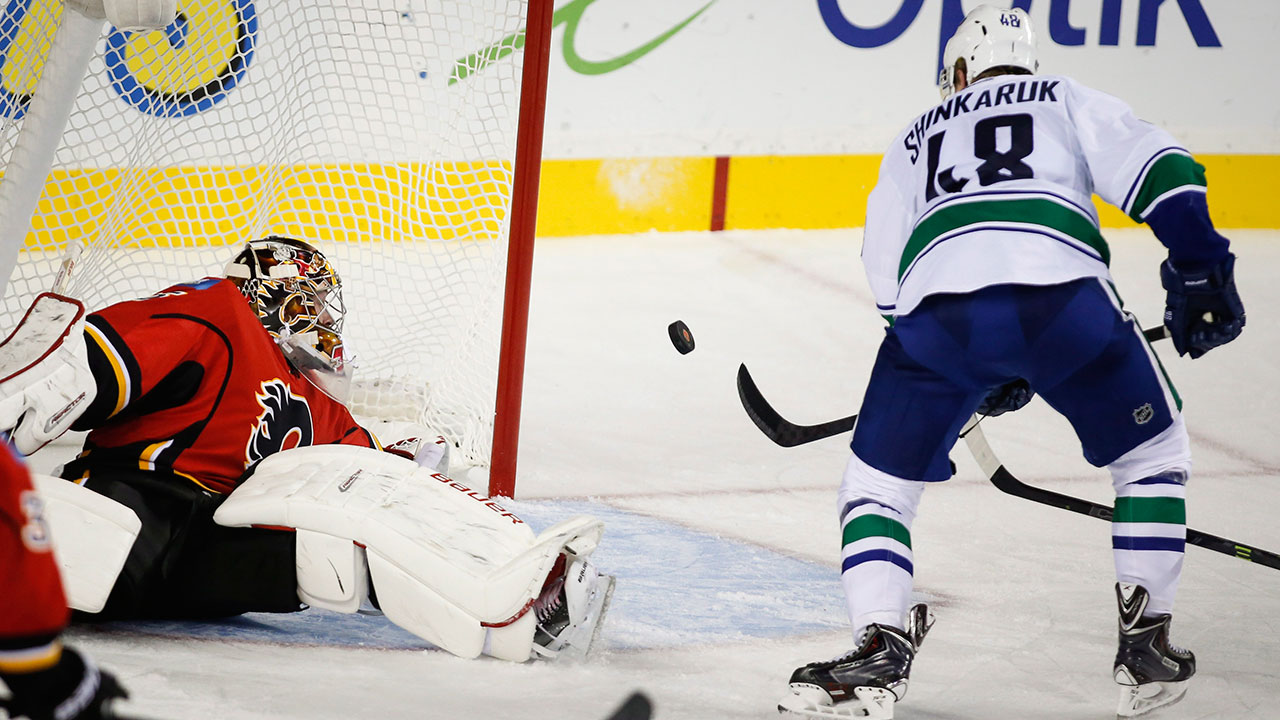 Shinkaruk helps Canucks to win over Flames