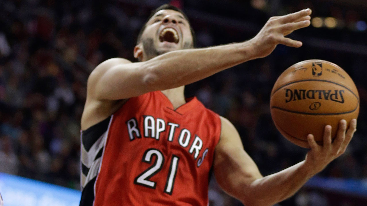 WATCH Greivis Vasquez shimmy the Raptors into overtime 