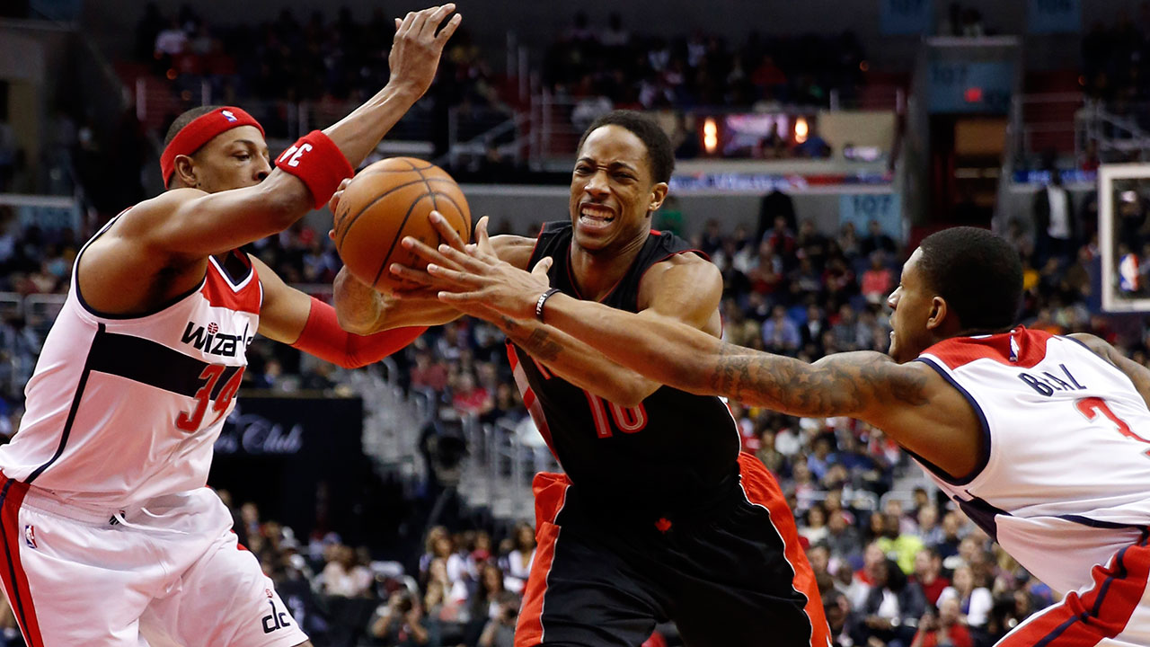 NBA;-Toronto-Raptors;-Washington-Wizards;-DeMar-DeRozan