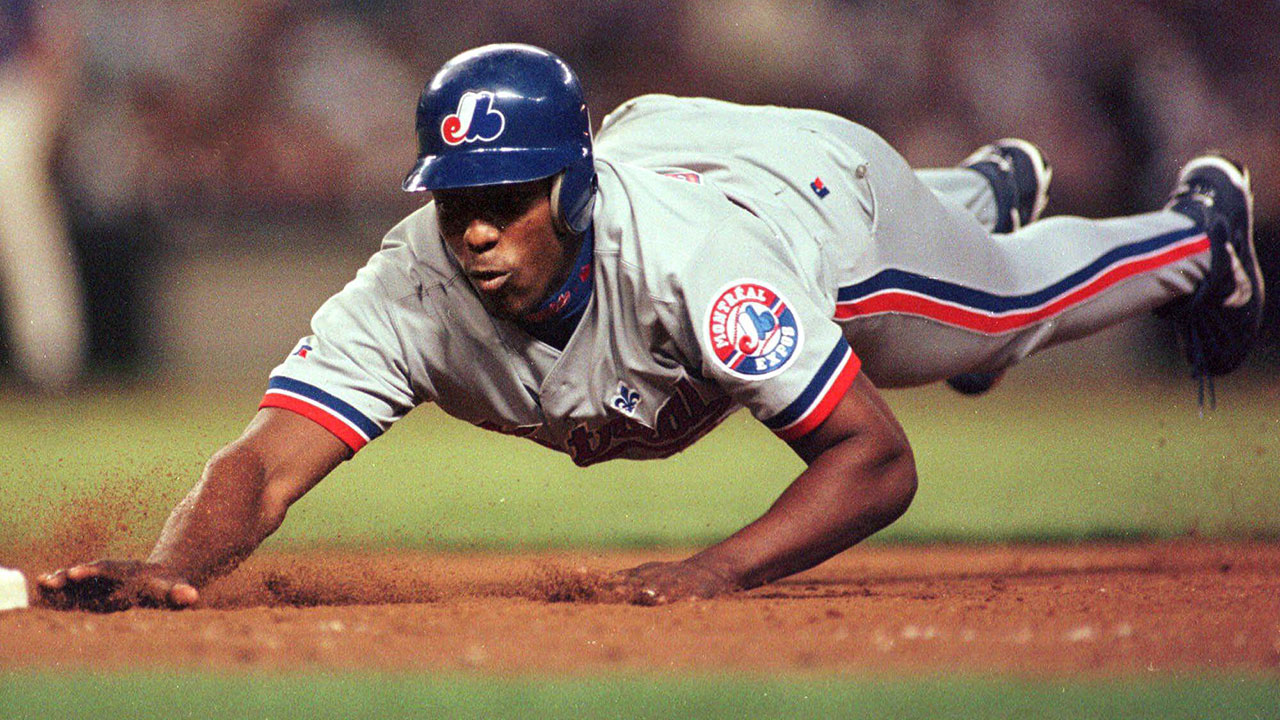 Vladimir Guerrero throws out first pitch on Expos Day in Nationals