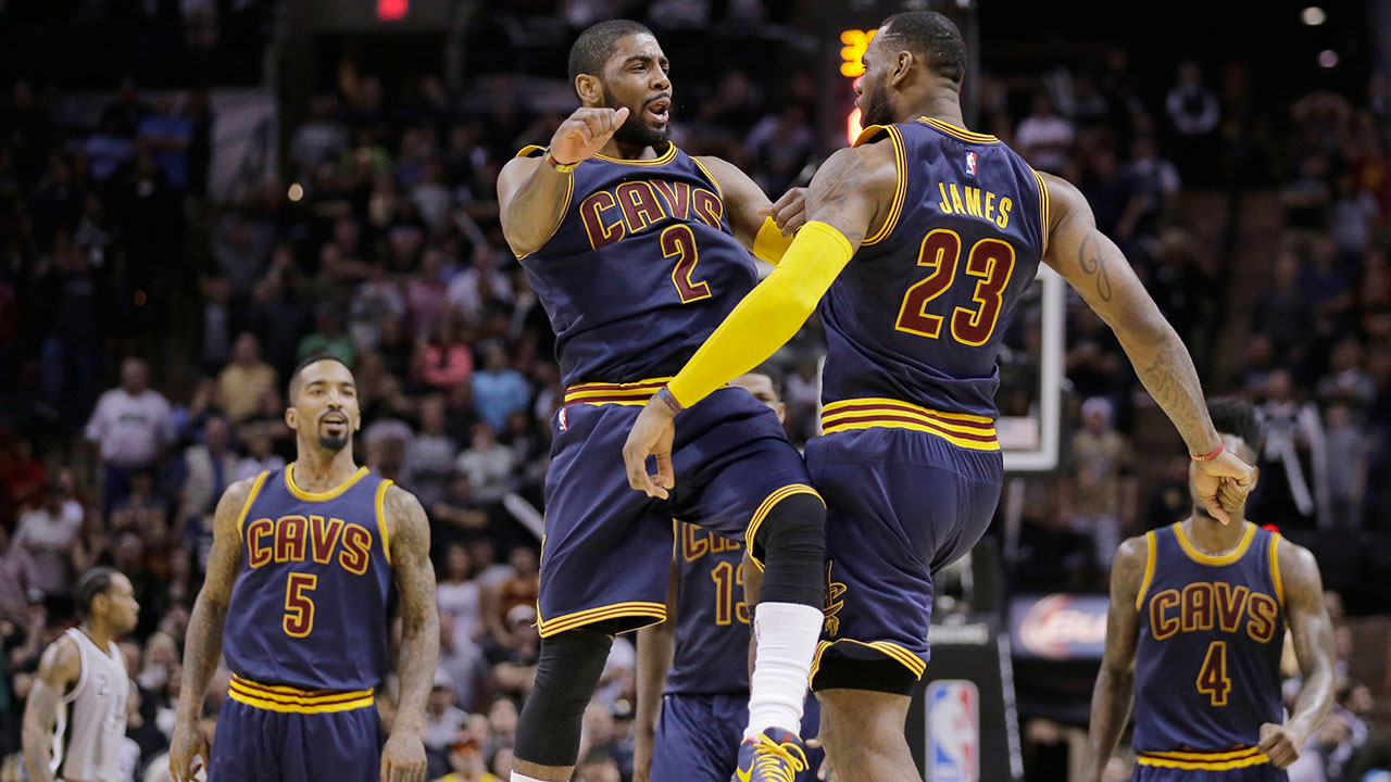 Kyrie-Irving;-LeBron-James;-Cleveland-Cavaliers;-NBA