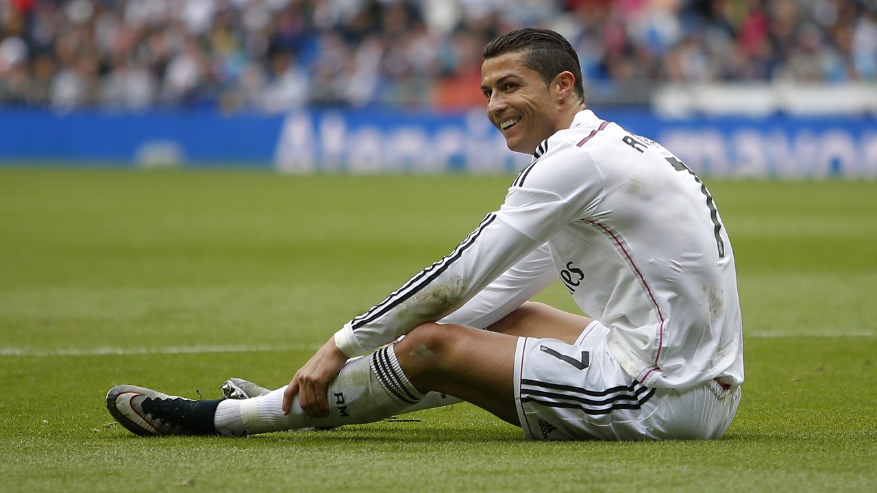 Real Madrid's Cristiano Ronaldo, Luka Modric and Karim Benzema