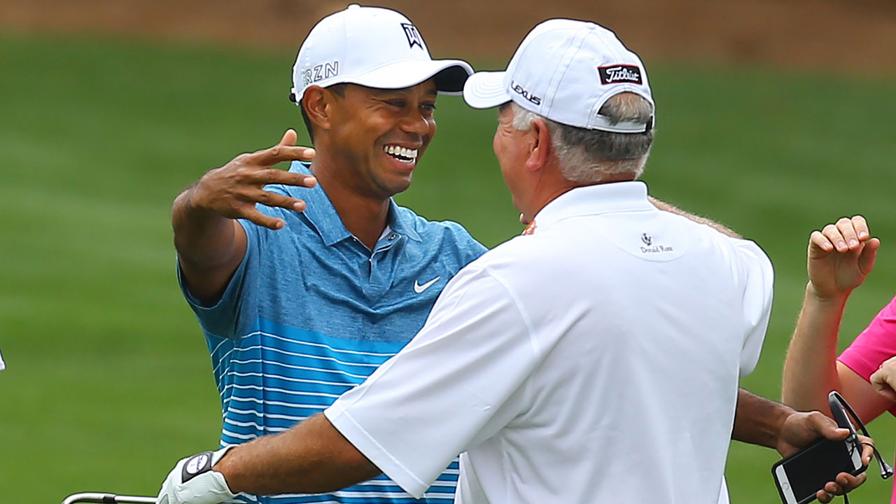 Tiger a late arrival to Augusta National