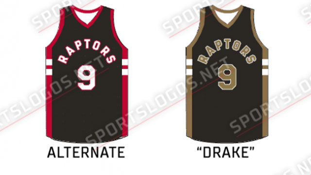 Drake and Raptors unveil new team uniforms