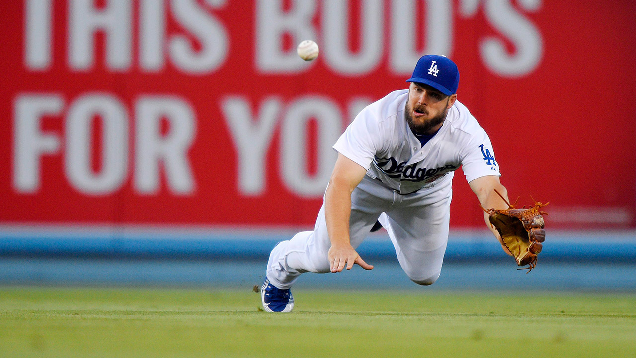 Chris-Heisey;-Toronto-Blue-Jays;-Los-Angeles-Dodgers;-MLB