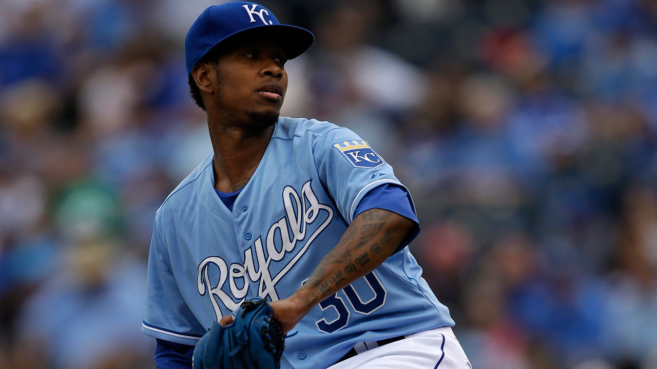 Yordano Ventura pitches 7 innings of no-hit ball for Royals