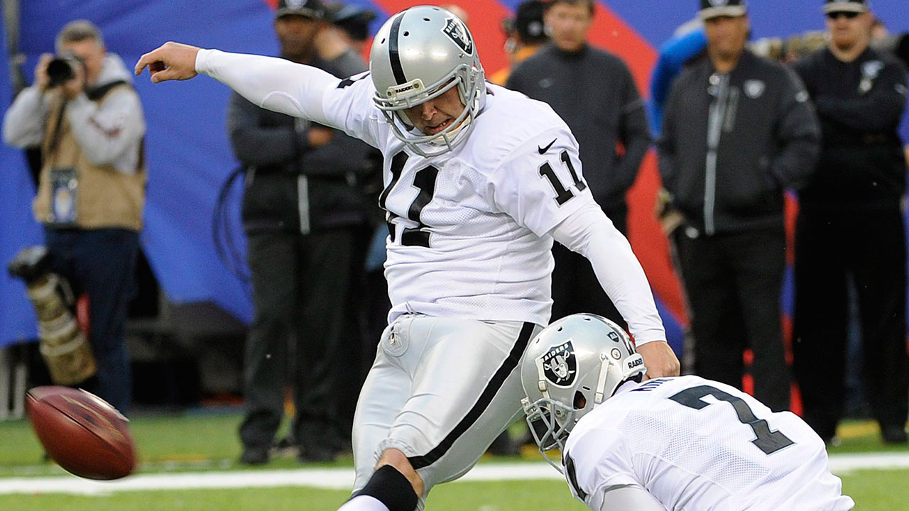 Raiders kicker Sebastian Janikowski about to set team longevity record