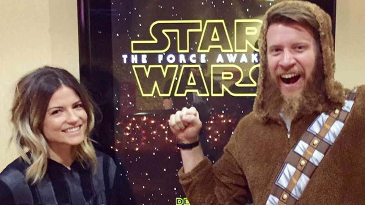 Athletics' closer takes reluctant girlfriend on dream Star Wars date
