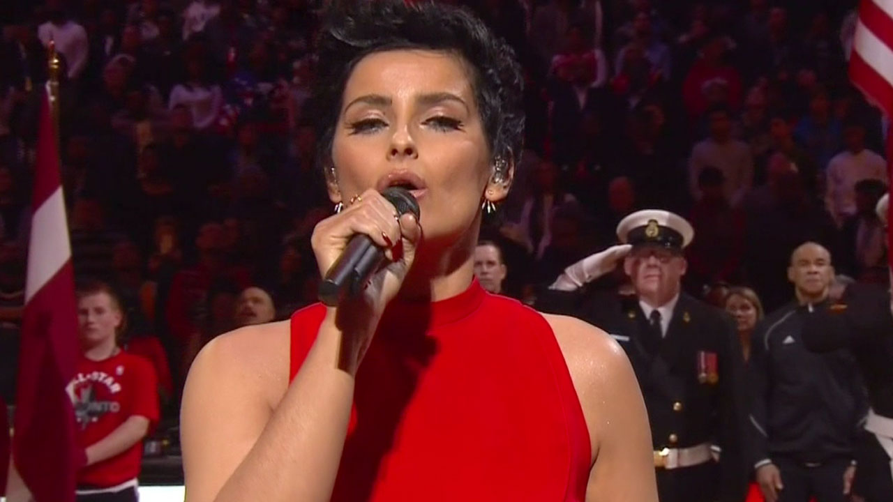 Gotta See It: Nelly Furtado sings O Canada at NBA All-Star Game