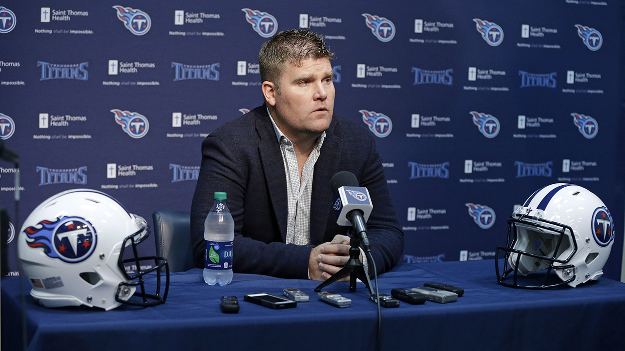 Former Tennessee Titans general manager Jon Robinson.
(Mark Humphrey/AP)