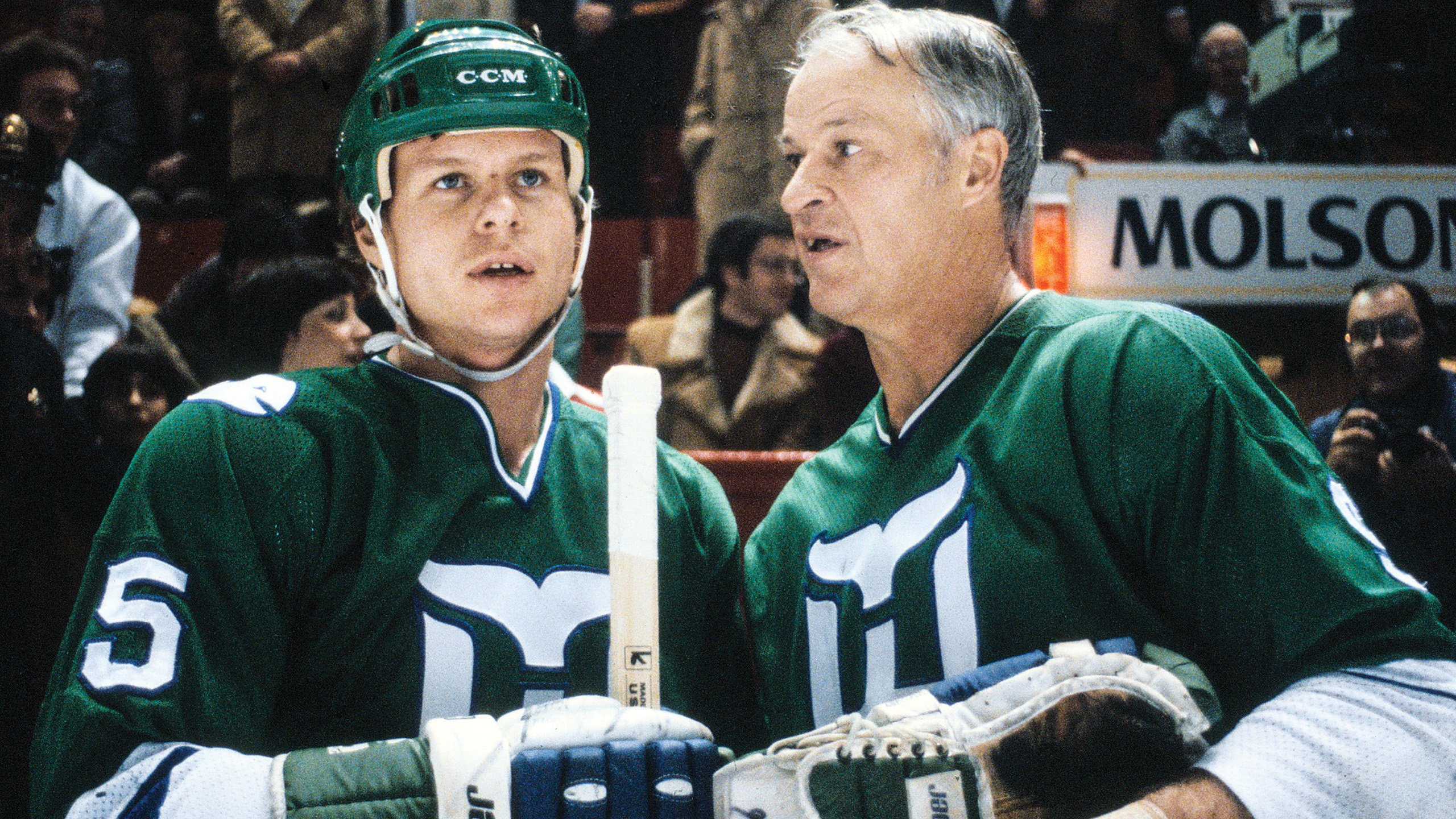  K-1 Sportswear New England Whalers Road Green Vintage WHA  Hockey Jersey : Sports & Outdoors
