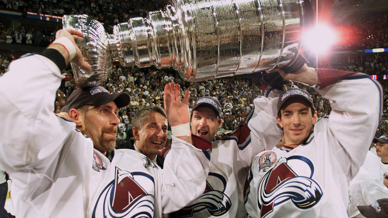 Ray Bourque Lifts the Stanley Cup Thanks to an Avalanche of NHL