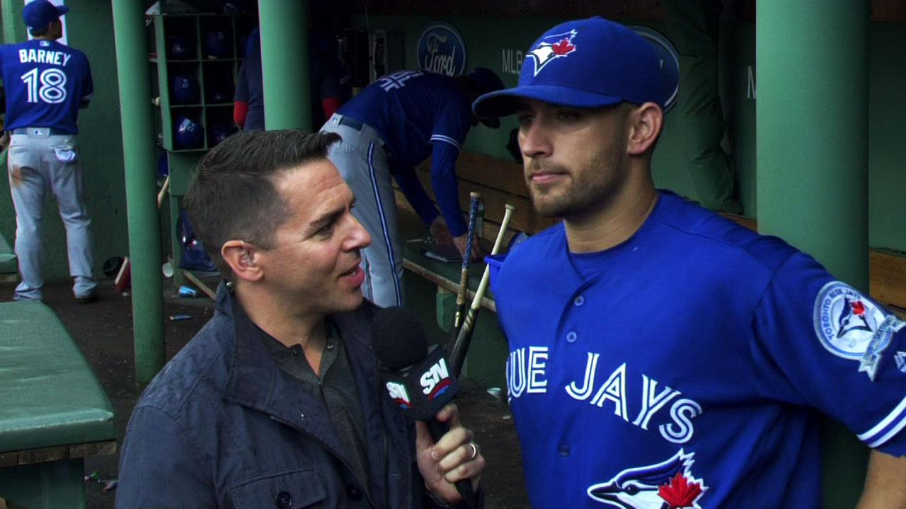 Marco Estrada takes no-hitter into 8th, Blue Jays hold off Red Sox