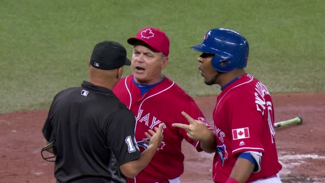 Encarnacion suspended one game for bumping umpire