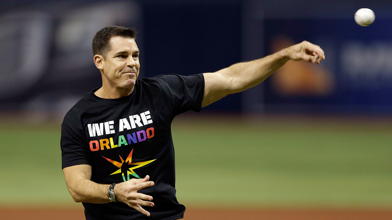 Billy Bean throws out first pitch to Philly Phanatic at Phillies Pride Night  - Outsports