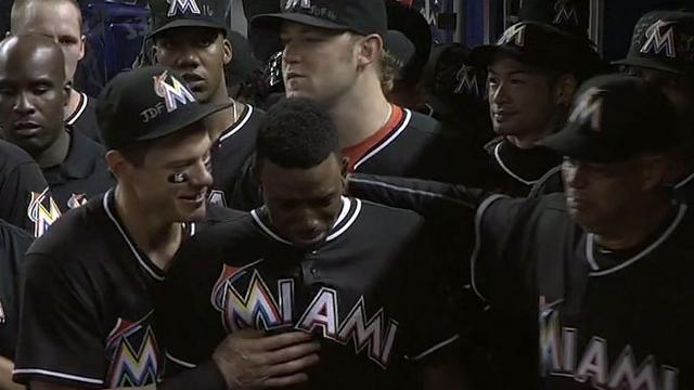 Dee Gordon, Marlins' Tearful Salute to Jose Fernandez Is