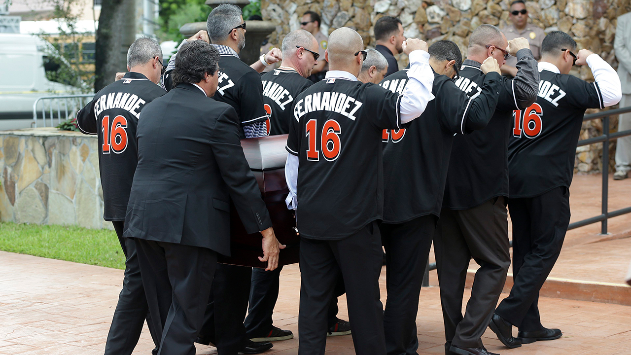 Jose Fernandez remembered as larger than life at funeral