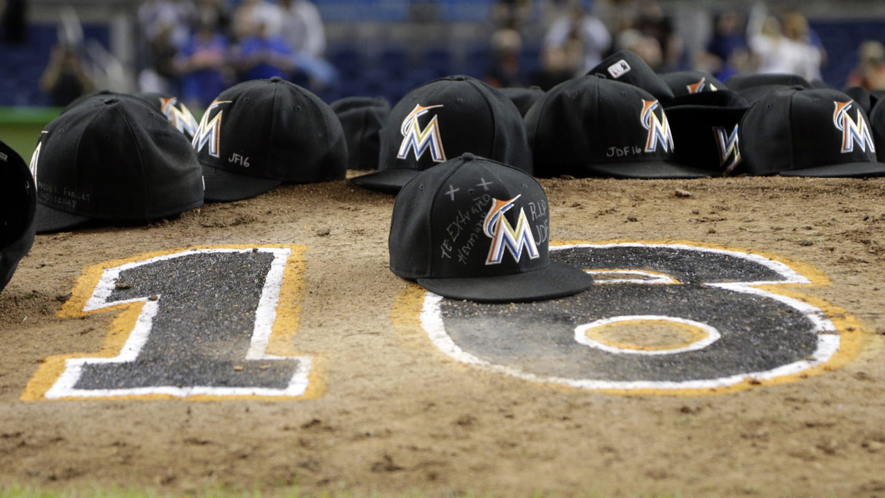Jose Fernandez death: Dee Gordon home run video, MLB Miami Marlins v New  York Mets
