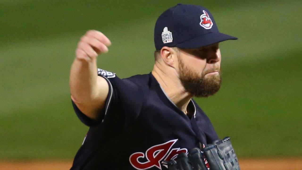 Kluber, Indians beat Cubs 7-2, now lead World Series 3-1