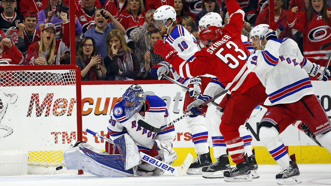 Jeff Skinner scores twice as Hurricanes top Rangers