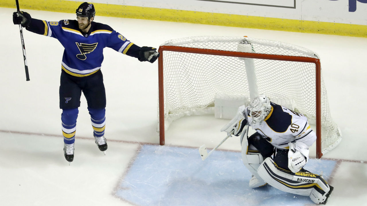 Schwartz, Brodziak score in third as Blues beat Sabres