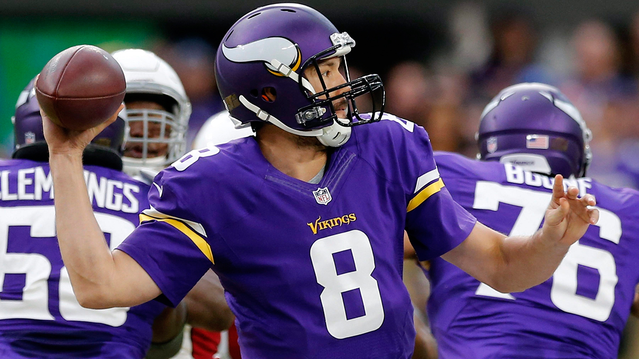 Minnesota Vikings quarterback Sam Bradford. (Jim Mone/AP)