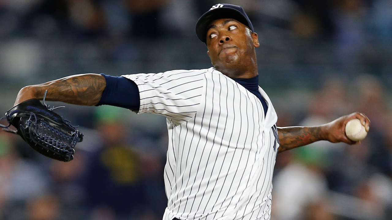 Shoulder injury lands Yankees closer Aroldis Chapman on disabled list 