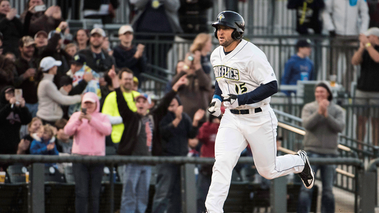 Tim Tebow in Triple-A for first time