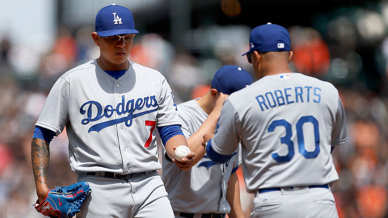 Dodgers manager Dave Roberts hits Julio Urias with boost of