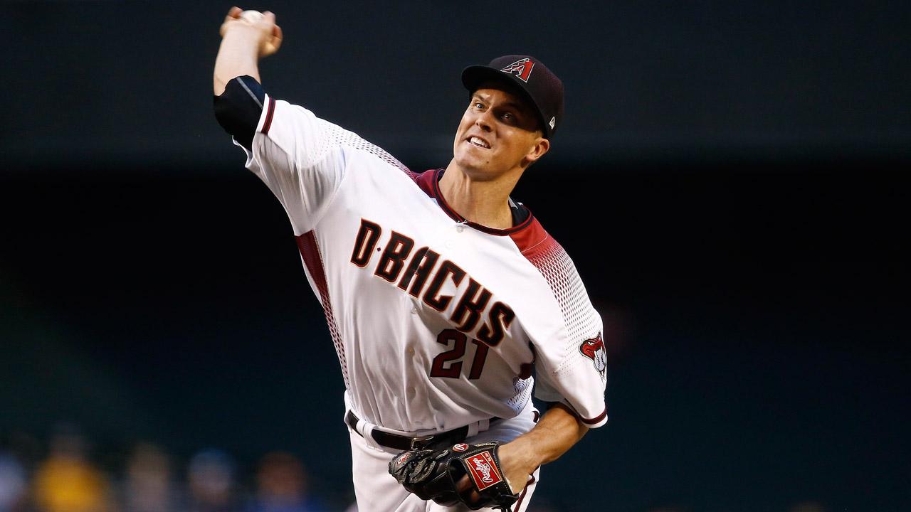 Diamondbacks pitcher Zack Greinke had 7 shutout innings against