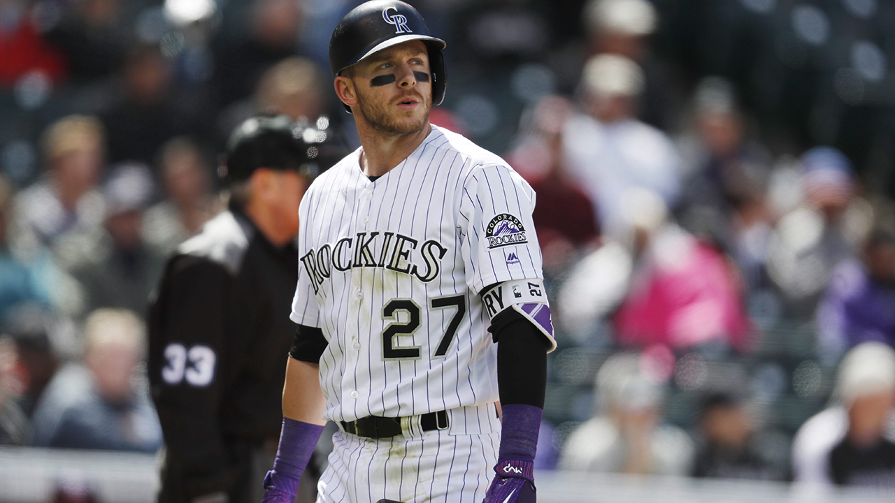 Rockies' Trevor Story injured, placed on DL